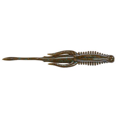 Nories Hulabug Bladed Jig Trailer Light Green Pumpkin Blue Flake