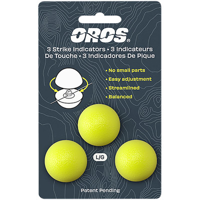 Oros 3-Pack Strike Indicator Chartreuse Small