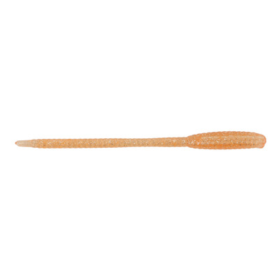 Nikko Pin Tail Worms | UV Glow Clear Orange | FishUSA
