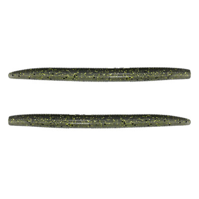 Yamamoto Original Senko Worms Natural Shad/Clear Laminate w/ Chartreuse Flake