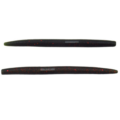 Yamamoto Original Senko Worms Watermelon/Light Watermelon Laminate w/ Red/Black Flake