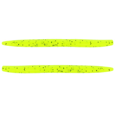 Yamamoto Original Senko Worms Chartreuse w/ Black Flake