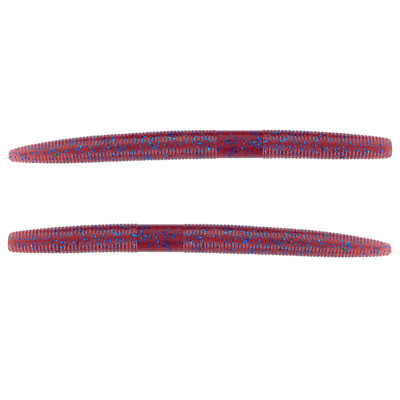 Yamamoto Original Senko Worms Cinnamon Red w/ Blue Flake