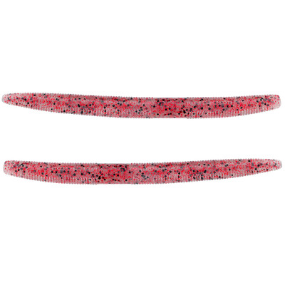 Yamamoto Original Senko Worms Clear w/ Black/Red Flake