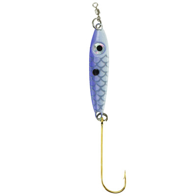 Bink's Minnow Spoon | Blue Glow; 1/4 oz. | FishUSA