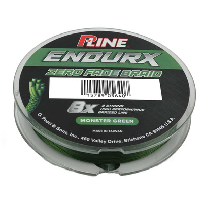 P-Line EndurX Zero Fade 8x Braid 50lb | Monster Green