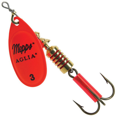 Mepps Plain Aglia Spinner Hot Orange