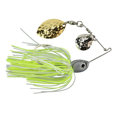 Accent Subtle Series Spinnerbait - Colorado/Turtle Pearl Chartreuse