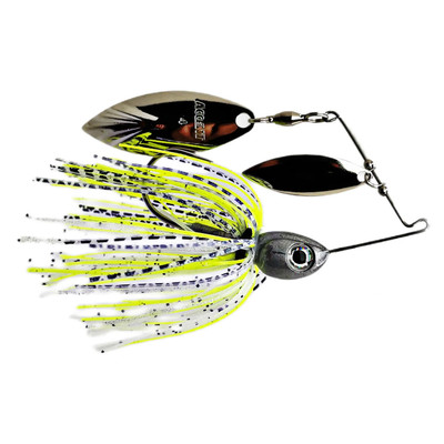 Accent Subtle Series Spinnerbait - Double Willow Nickel-Nickel Blades - Spot Remover