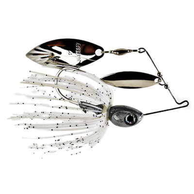 Accent Subtle Series Spinnerbait - Double Willow Nickel-Nickel Blades - Blue Glimmer