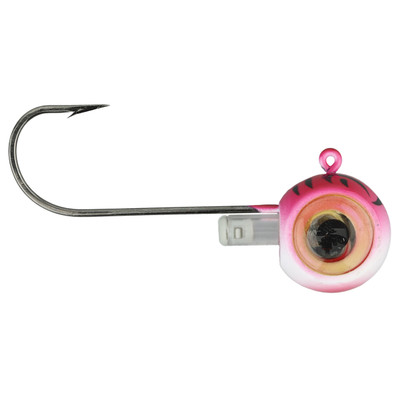 Fish Daddy GloEye Jig Pink Glow Tiger