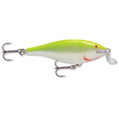 Rapala Shallow Shad Rap Silver Fluorescent Chartreuse