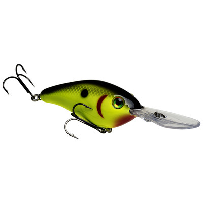 Strike King XD Crankbait Black Back Chartreuse