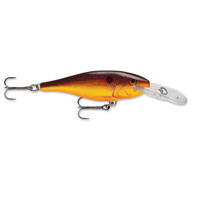 2 RARE RAPALA SHAD RAP SR-5 GFR GOLD FLUORESCENT RED