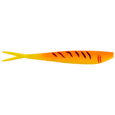 Big Bite Baits Slim Minnow Soft Bait Orange Firetiger