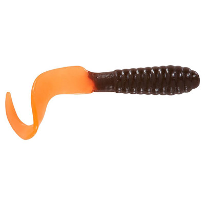 Mister Twister Curly Tail Grubs Brown/Orange