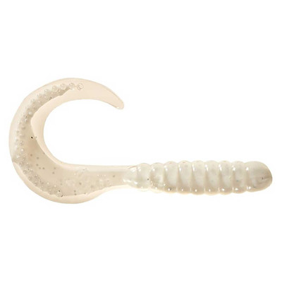 Mister Twister Curly Tail Grubs Clear/White Silver Flake