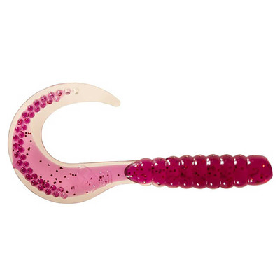 Mister Twister Curly Tail Grub - 3' - Chartreuse Red Flake - Yahoo