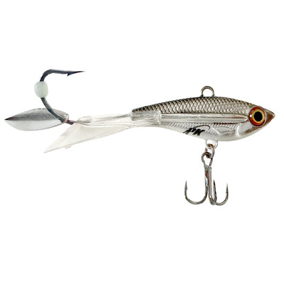 PK Ridge Glider Glide Bait Black Chrome Glow