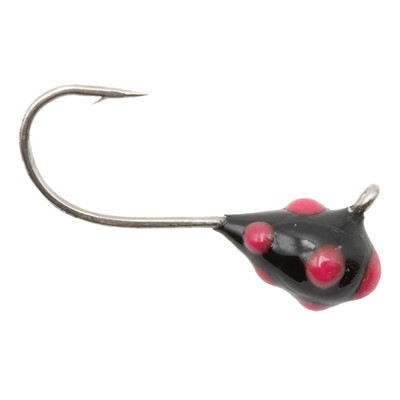 Clam CPT Confetti Drop XL Jig Black/Pink Glow Dot