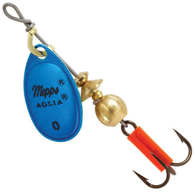 Mepps Plain Aglia Spinner Blue Platinum