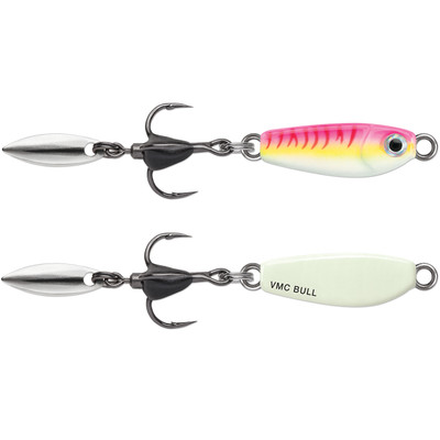 VMC Bladed Bull Spoon Glow Pink Fire UV