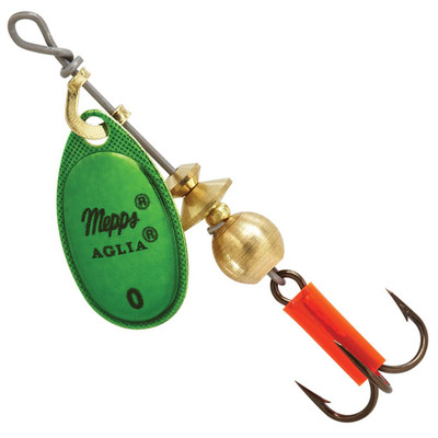 Mepps Plain Aglia Spinner Green Platinum