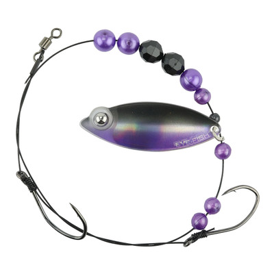 Eye-Fish Premium Single Willow Blade Worm Harness Iris - Copper Back