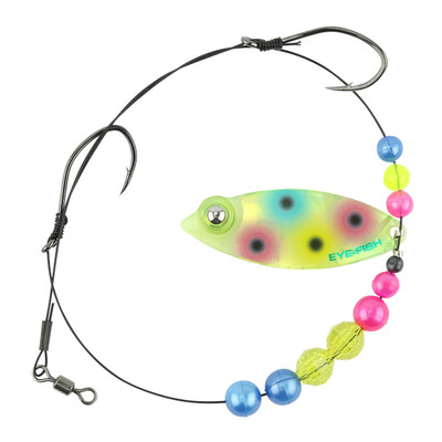 Eye-Fish Premium Single Willow Blade Worm Harness Wonderbread - Silver Back