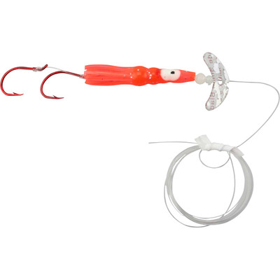 Mack's Cha Cha 1.5 Kokanee Squidder Transparent Silver Tiger/Hot Orange