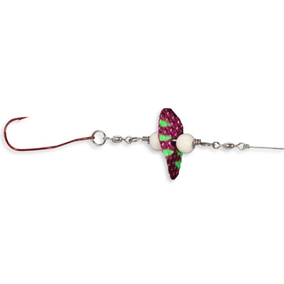 PK Lures Vortex Jr. Live Bait Spinner Rig Maroon