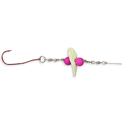 PK Lures Vortex Jr. Live Bait Spinner Rig White