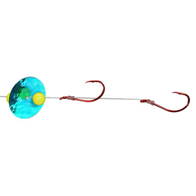 PK Lures Dakota Disc Live Bait Spinner Rig Teal Metallic
