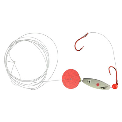 PK Lures Pro Series Dakota Disc Live Bait Spinner Rig Red