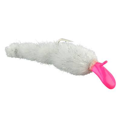 Kenders Tungsten Big Juicy Leech Pink - White