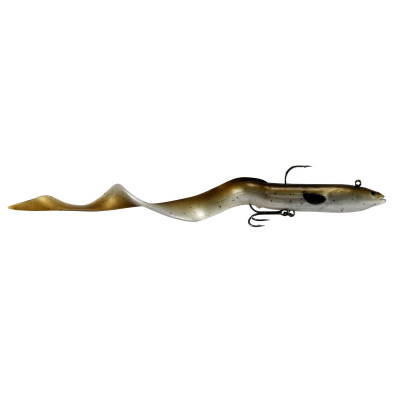 Savage Gear Prerigged 3D Real Eel Olive Brown Pearl