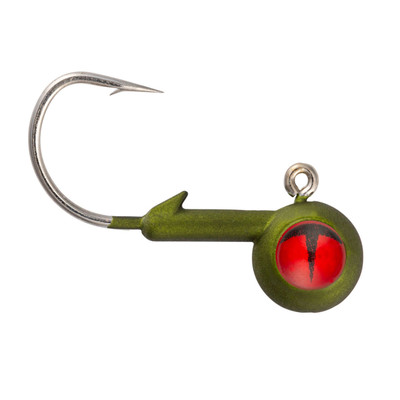 Northland Tungsten Short Shank Jig Head Olive