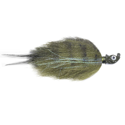 Northland Minnesota Mullet Hair Jig Green Bluegill