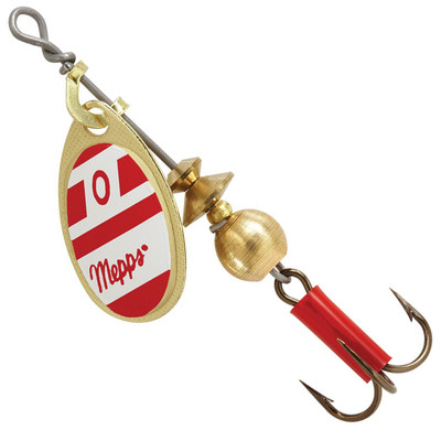 Mepps Plain Aglia Spinner Gold-Red-White