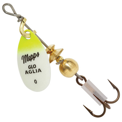 Mepps Plain Aglia Spinner Glo Chartreuse