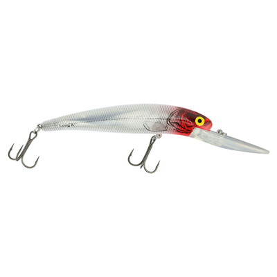 Bomber 25A Long Deep Diver Silver Flash-Red Head