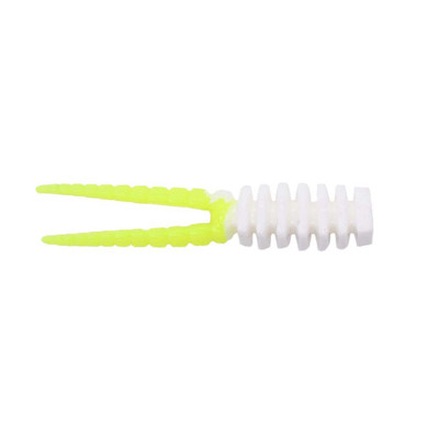 Leland's Lures Crappie Magnet Hammer White - Chartreuse