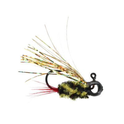 Leland's Lures Crappie Magnet Eye Hole Bream Boss Jig Bumblebee
