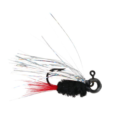 Leland's Lures Crappie Magnet Eye Hole Bream Boss Jig Black Gnat