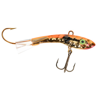Moonshine Lures Hammered Shiver Minnow Gold Flame