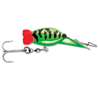 LUHR JENSEN Hot Shot #20 Silver Blue Pirate 2 1/4 Diving Crankbait Fishing  Lure