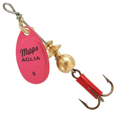 Mepps Plain Aglia Spinner Pink Platinum