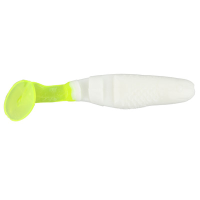 Charlie Brewer's Slider Double Action Minnows White-Chartreuse