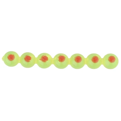 WFO Soft Beads - Chartreuse & Red