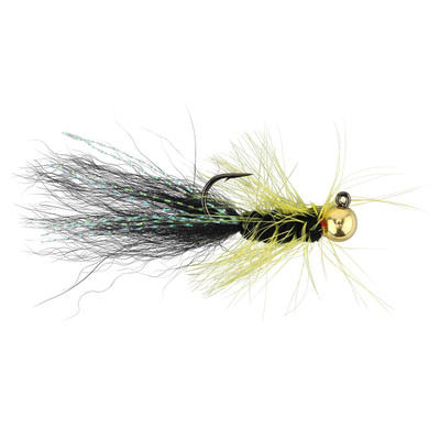 Widow Maker Lures Tungsten Bugger Jig Yellow - Black